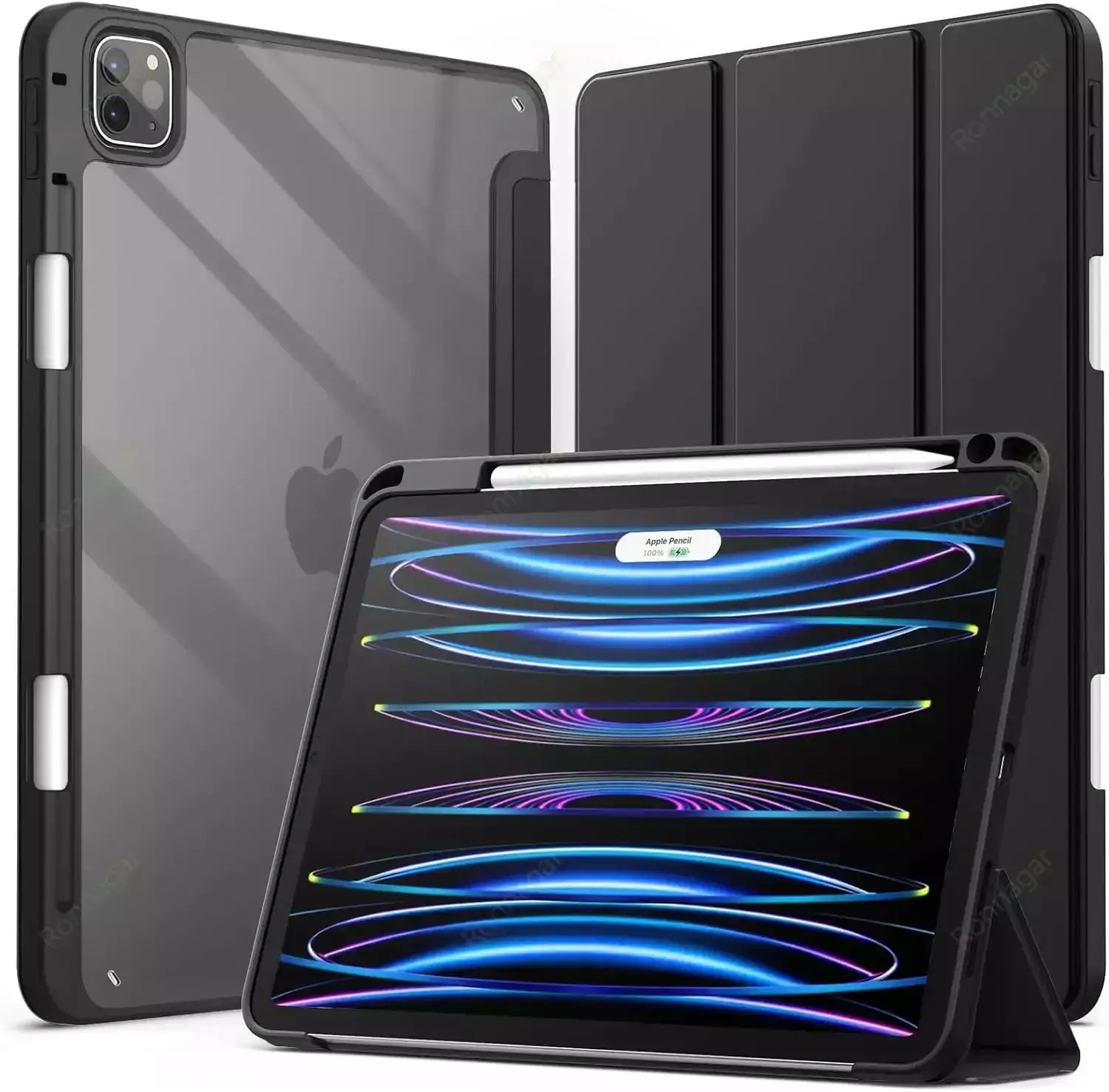 All iPad Models Smart Case With Auto Wake Sleep For Air And Pro Series 2013 Through 2026 Protection Shockproof Dustproof