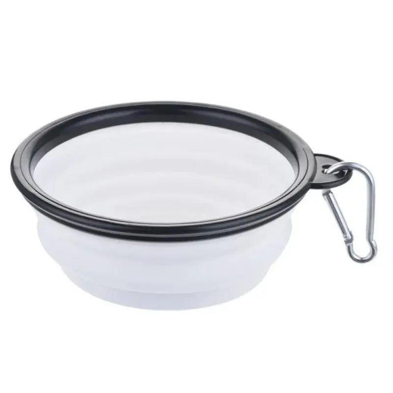 Portable Pet Food Bowl Durable TPR Collapsible Cat Dog Travel Outdoor Water Bowl