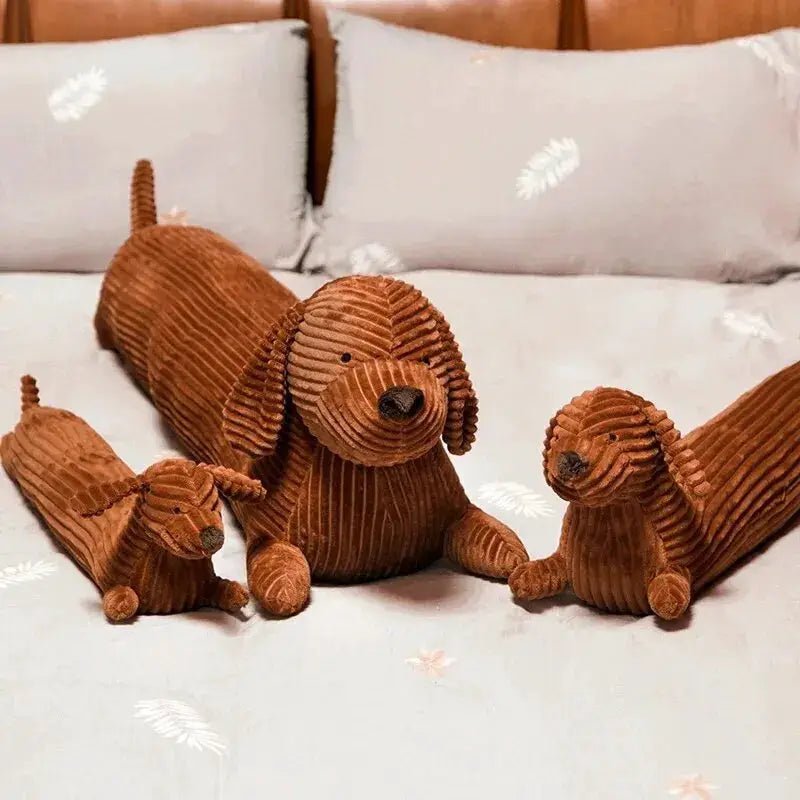 Cute Dachshund Strip Pillow Soft Sofa Throw Pillow For Living Room Office And Home Decor - Simples Market