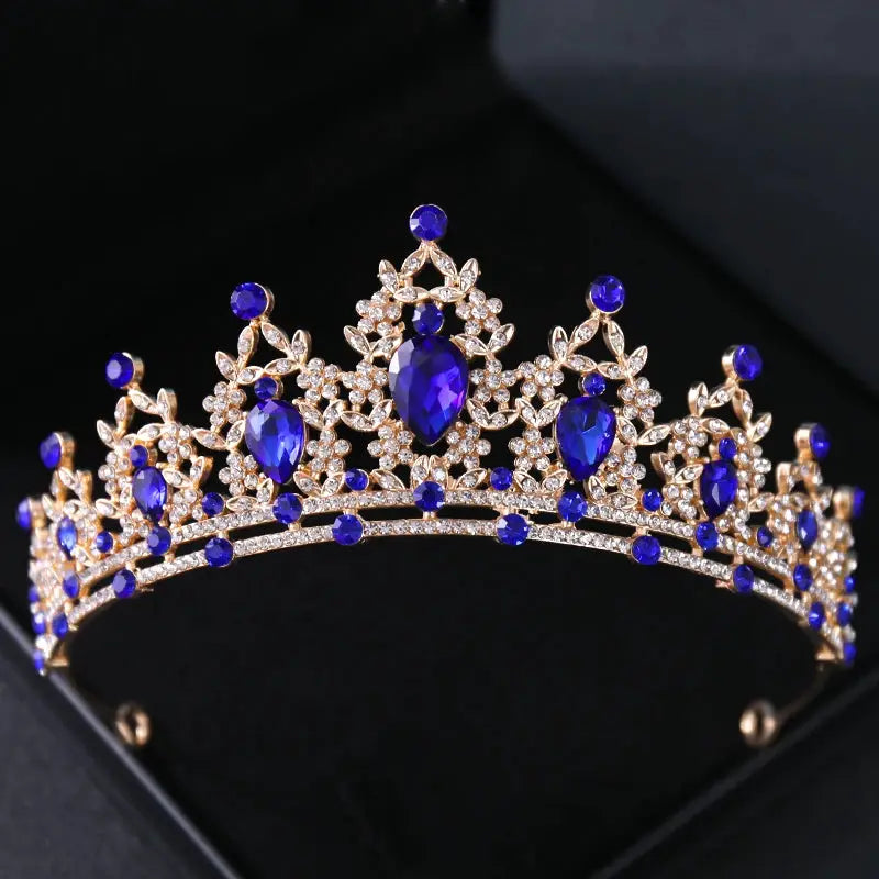 Crystal Wedding Tiara For Bride Silver Color Bridal Crown Diadem Veil Tiaras Hair Accessories Head Jewelry