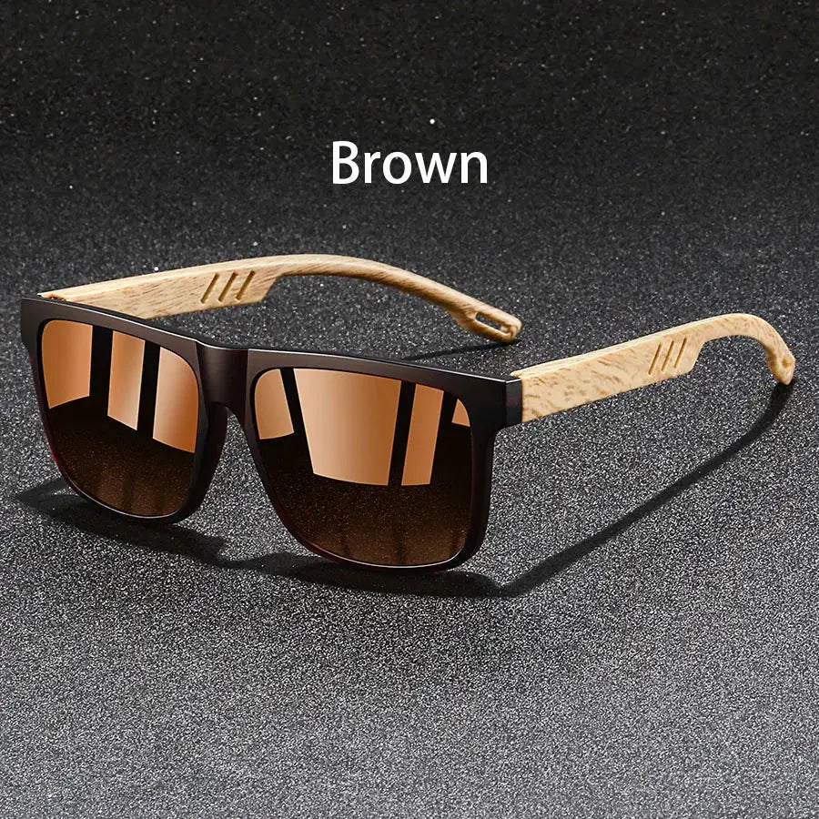 Vintage Square Frame Sunglasses Unisex UV400 Protection For Fishing And Driving Premium Outdoor Eyewear