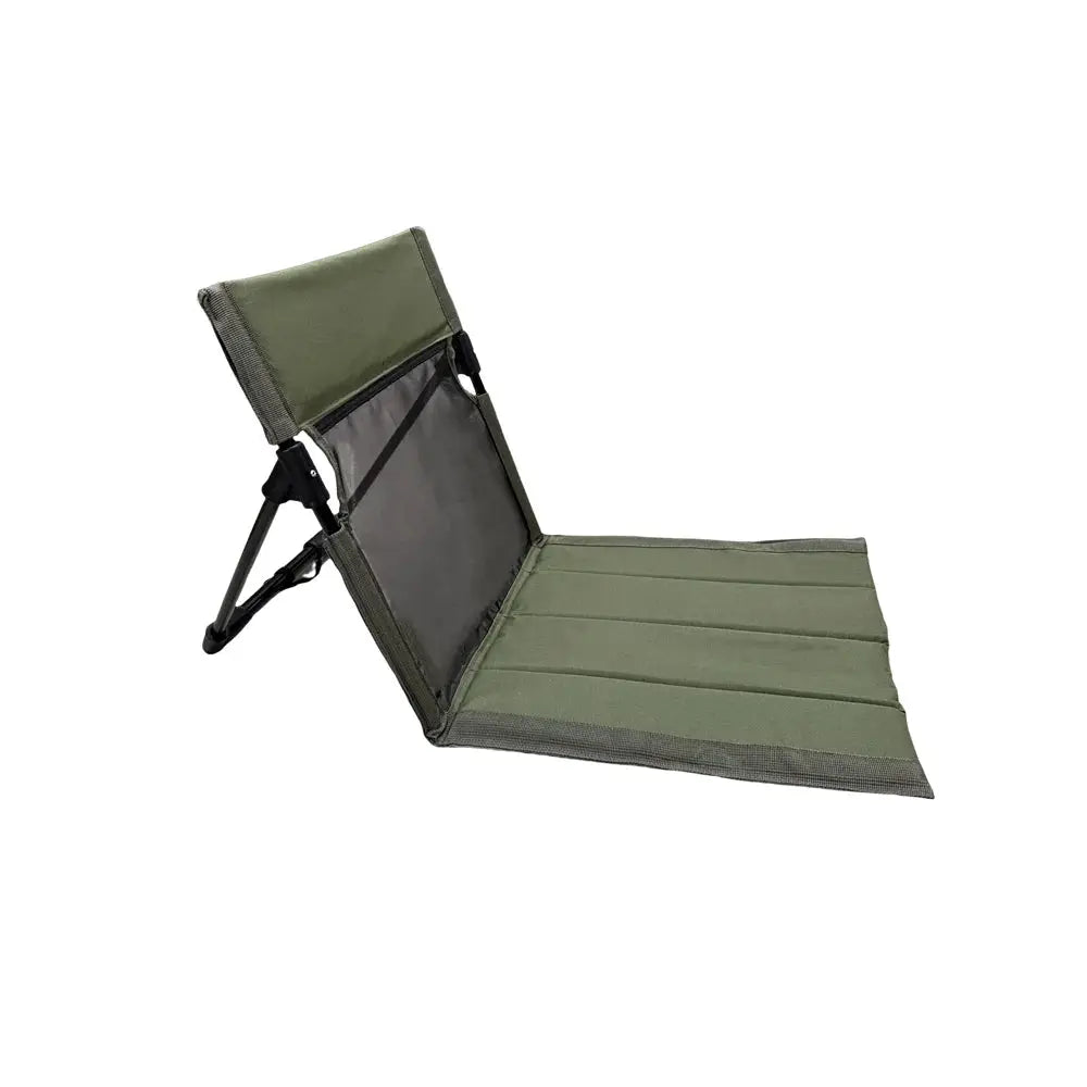 Outdoor foldable camping chair with backrest cushion, Simples Market, green Oxford cloth.