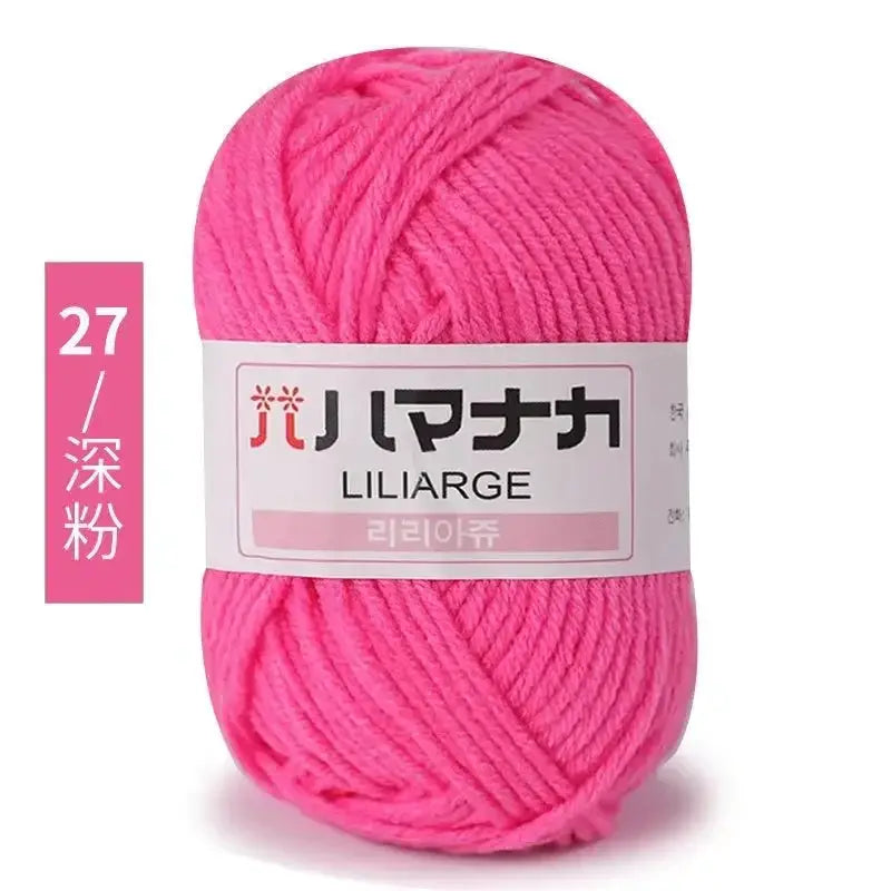 Milk Sweet Soft Cotton Baby Yarn Bamboo Blend Velvet Thick Wool For Hand Knitting And Crochet DIY Sweaters