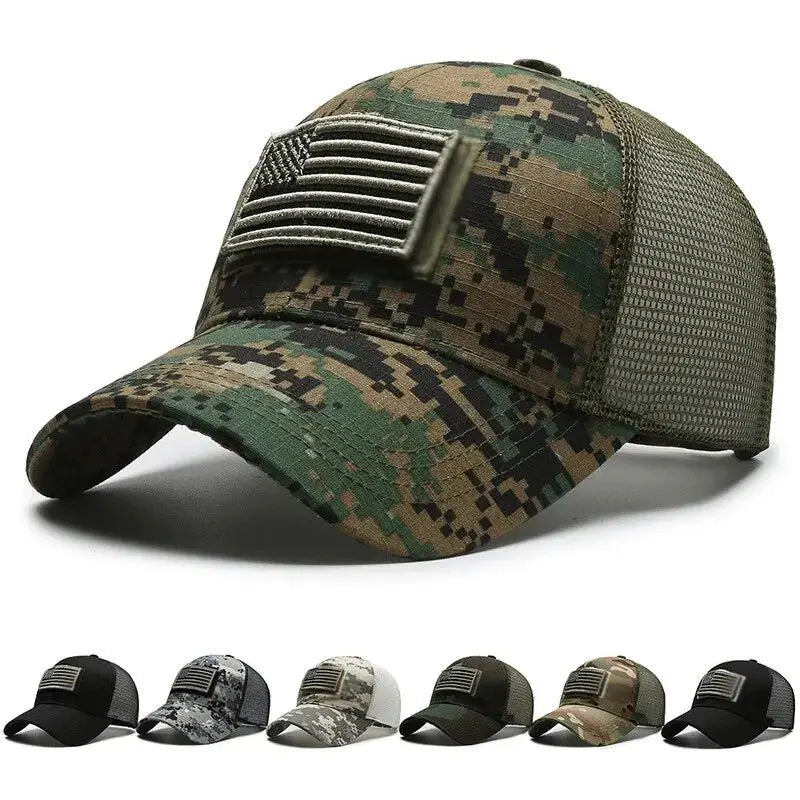 Unisex Mesh Baseball Cap Breathable Sun Protection Adjustable Fit Spring Summer Embroidered Hat