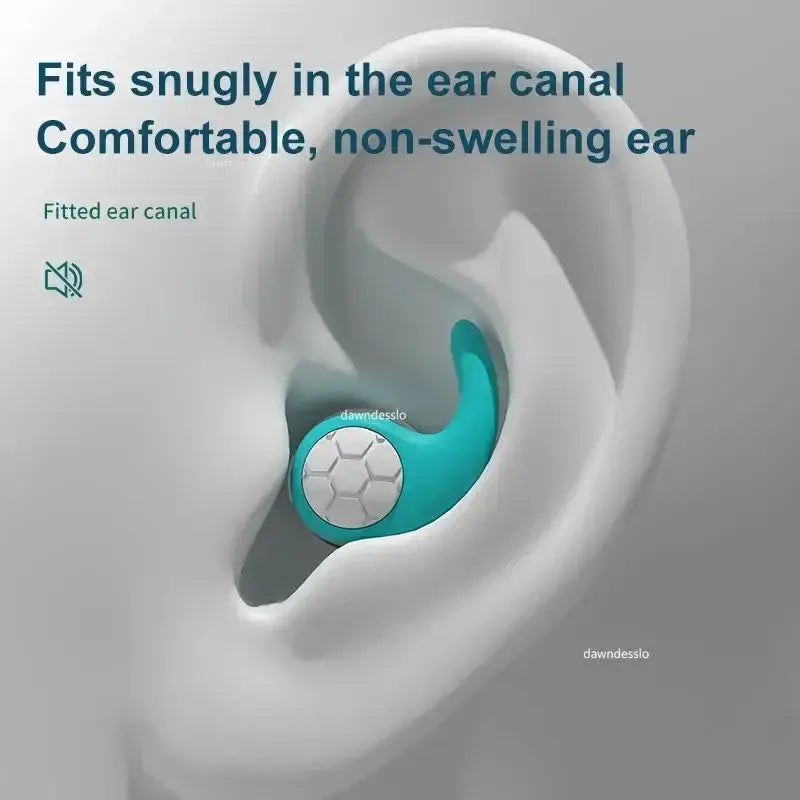 Silicone Noise Cancelling Earplugs Three Layer Noise Filter for Sleep and Swimming Waterproof