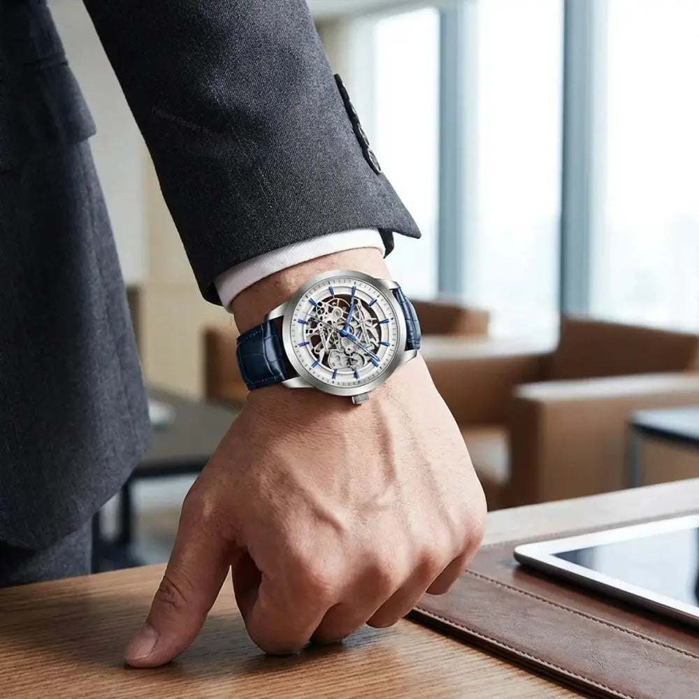 Pagani Design Luxury Skeleton Dial Automatic Mechanical Watch For Men Leather Watches Waterproof Sports Style