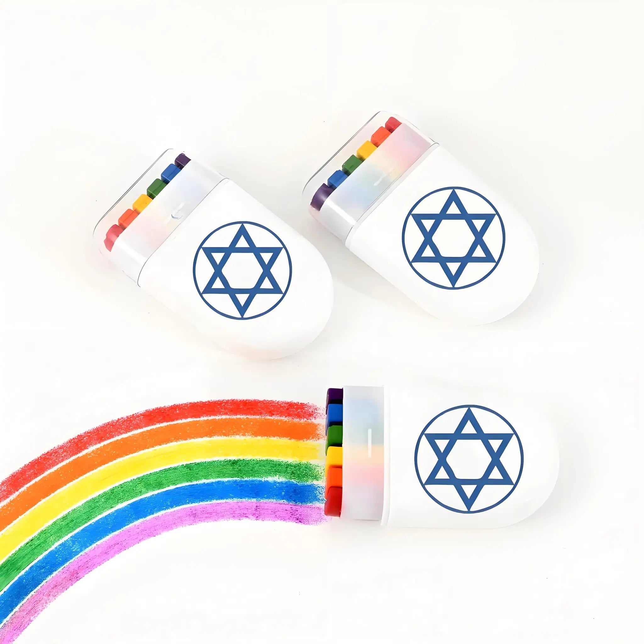 2 Pcs Rainbow Crayon Paint Color Set Oil Pastel Accessories For Birthday Party Christmas Halloween Gift