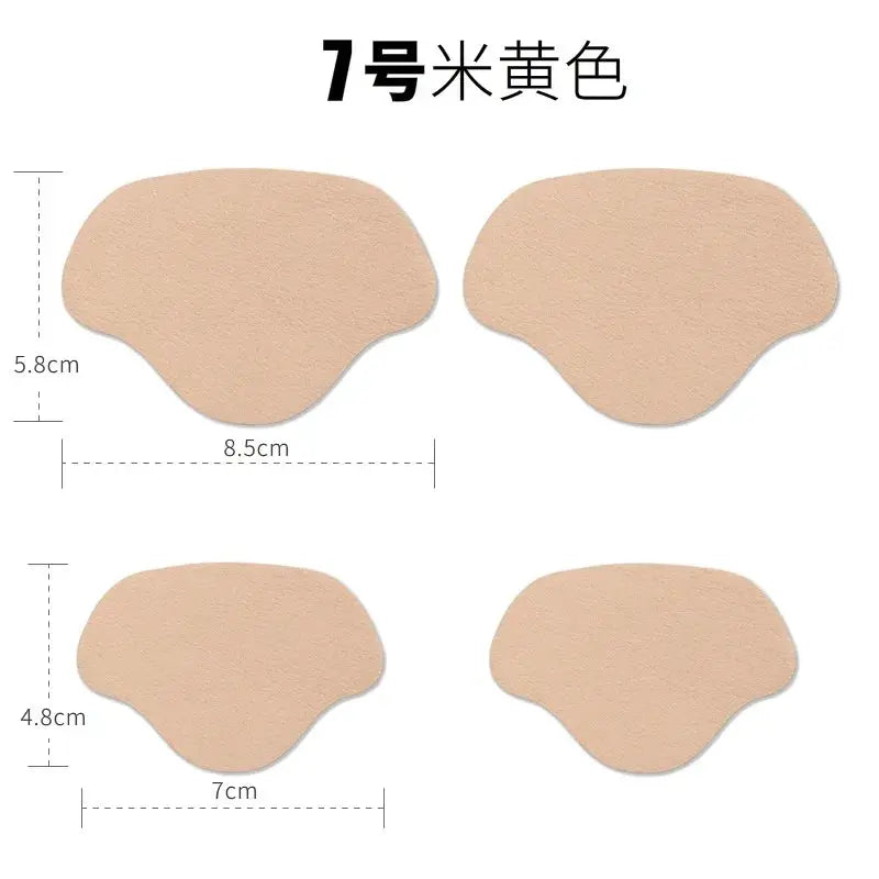 4Pcs Self Adhesive Microfiber Heel Patches For Shoes Insole Foot Care Pads For Men Women Athletic Sneakers