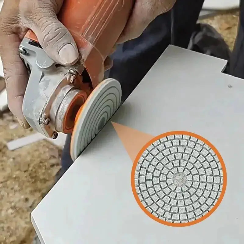 80mm Ceramic Tile Trimming Polishing Disc for Angle Grinder Dry Polishing Marble Quartz Stone Chamfering Edge