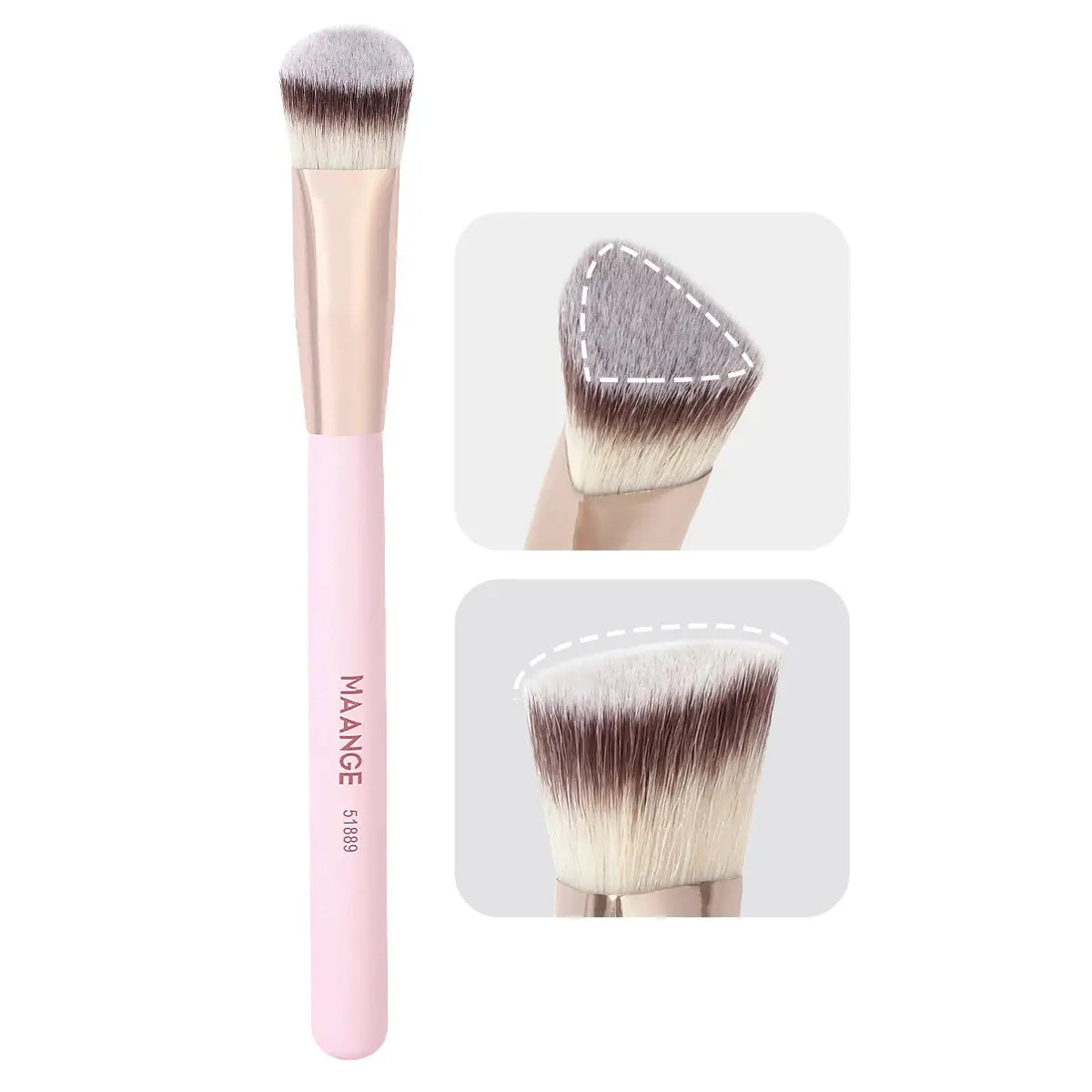 Maange Under Eye Concealer Brush Triangle Foundation Brush With Synthetic Hair For Seamless Blending Of Liquid Concealer