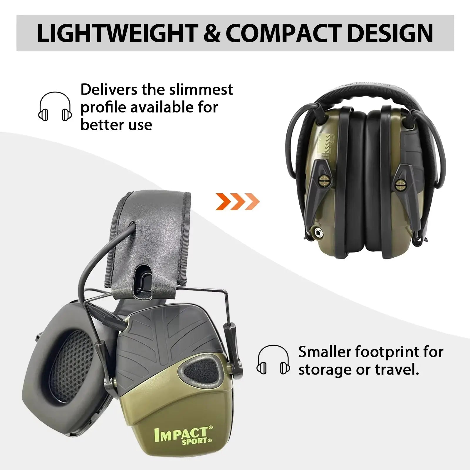 Outdoor Tactical Electronic Shooting Earmuffs With Active Noise Reduction And Sound Amplification For Hearing Protection