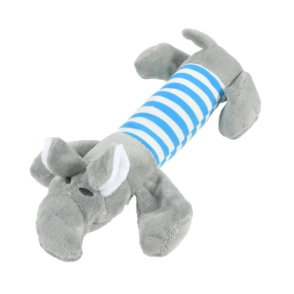 Interactive Plush Dinosaur Dog Toy for Small Dogs and Cats Durable Fleece Chew Toy