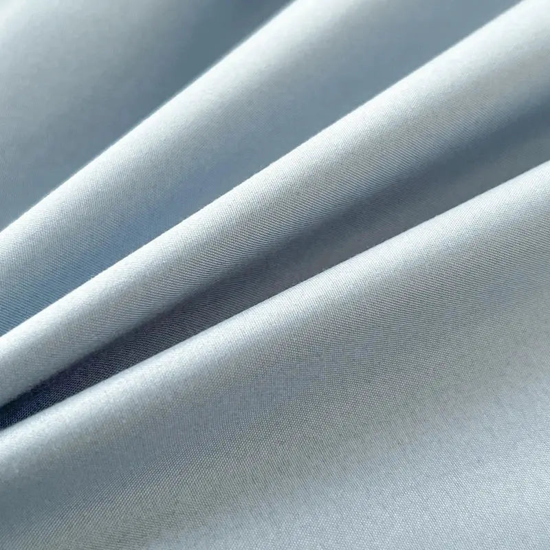 Duvet cover bedding set in light blue brush fabric, Simples Market, 4-piece