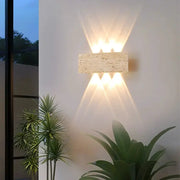 Wabi Sabi Outdoor Stone Strip Wall Lamp 12W LED Waterproof Lighting