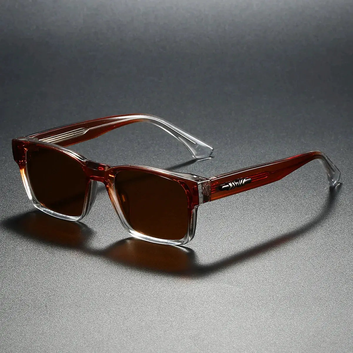 Quality Square Polarized Sunglasses For Men And Unisex With Durable Metal Core UV400 Protection