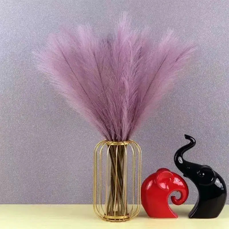 10 Pcs Artificial Pompous Grass Branches Fluffy Stems Vase Filler For Boho Home Decor And Floral Arrangements