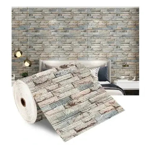 3D Foam Brick Wallpaper Self Adhesive Waterproof Wall Sticker For Living Room And Bedroom 70cm Wide 1m, 5m Or 10m
