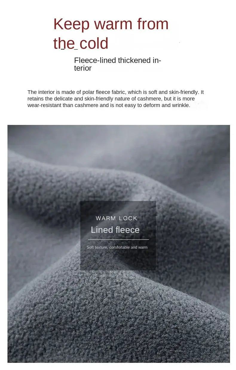 Men's fleece-lined waistcoat fabric close-up in gray; warm, soft fleece texture.