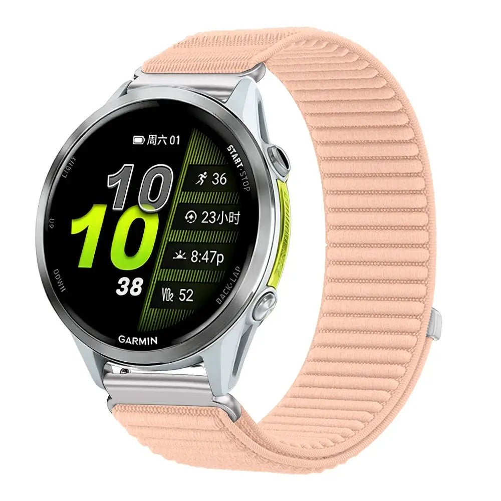 18mm 20mm 22mm Nylon Strap for Garmin Forerunner 970 965 955 570 165 265S/Active 6/5 Breathable Bracelet for Garmin Venu 4/3/3S