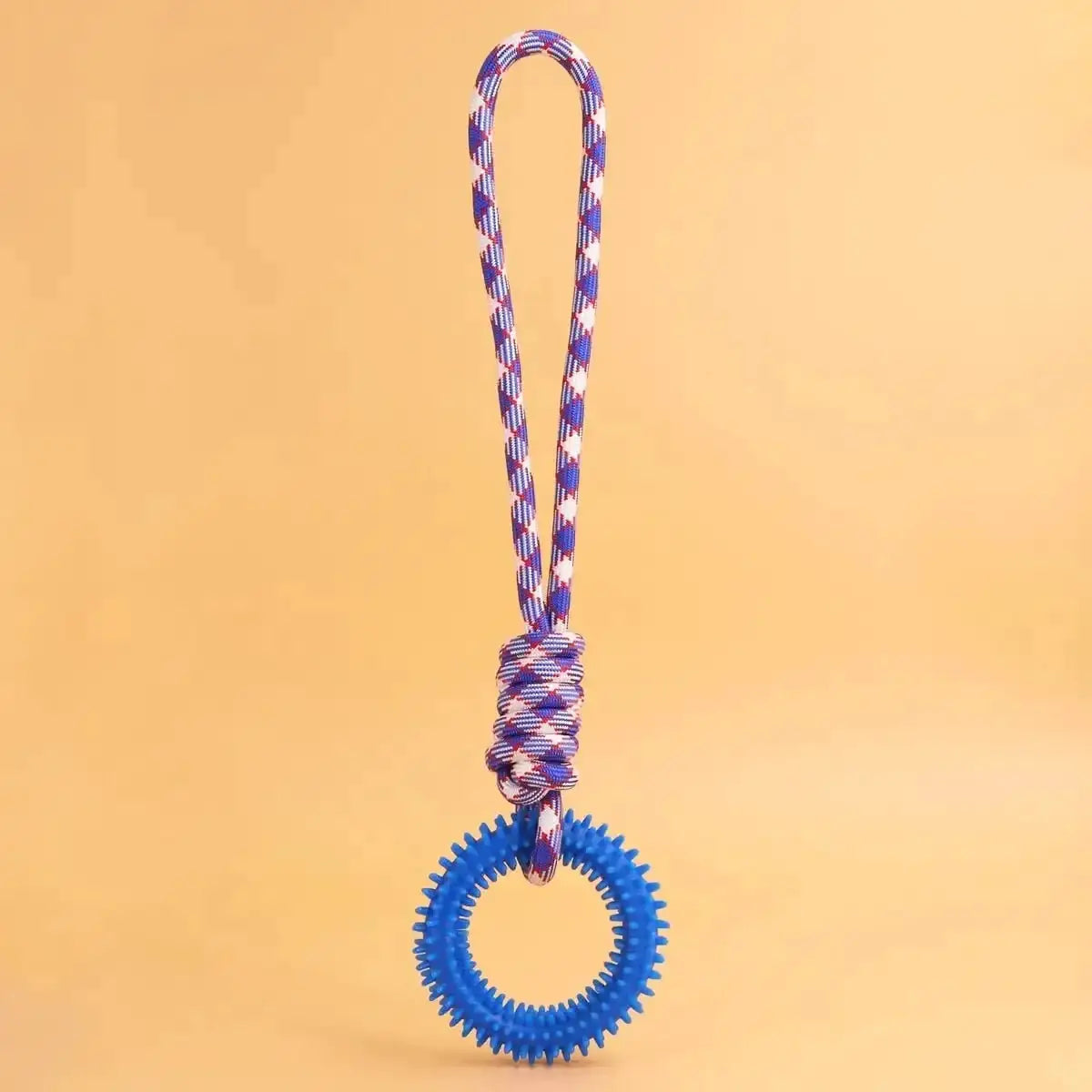 Chew Resistant Rope Dog Toys TPR Durable Colorful Woven Knot For Small Medium Large Dogs Dental Health