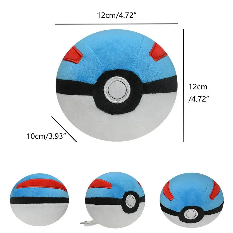 Large Pokemon Plush Cushion Ultra Ball Master Ball Poke Ball Pillow Pokeball Cushion For Bedroom Decor