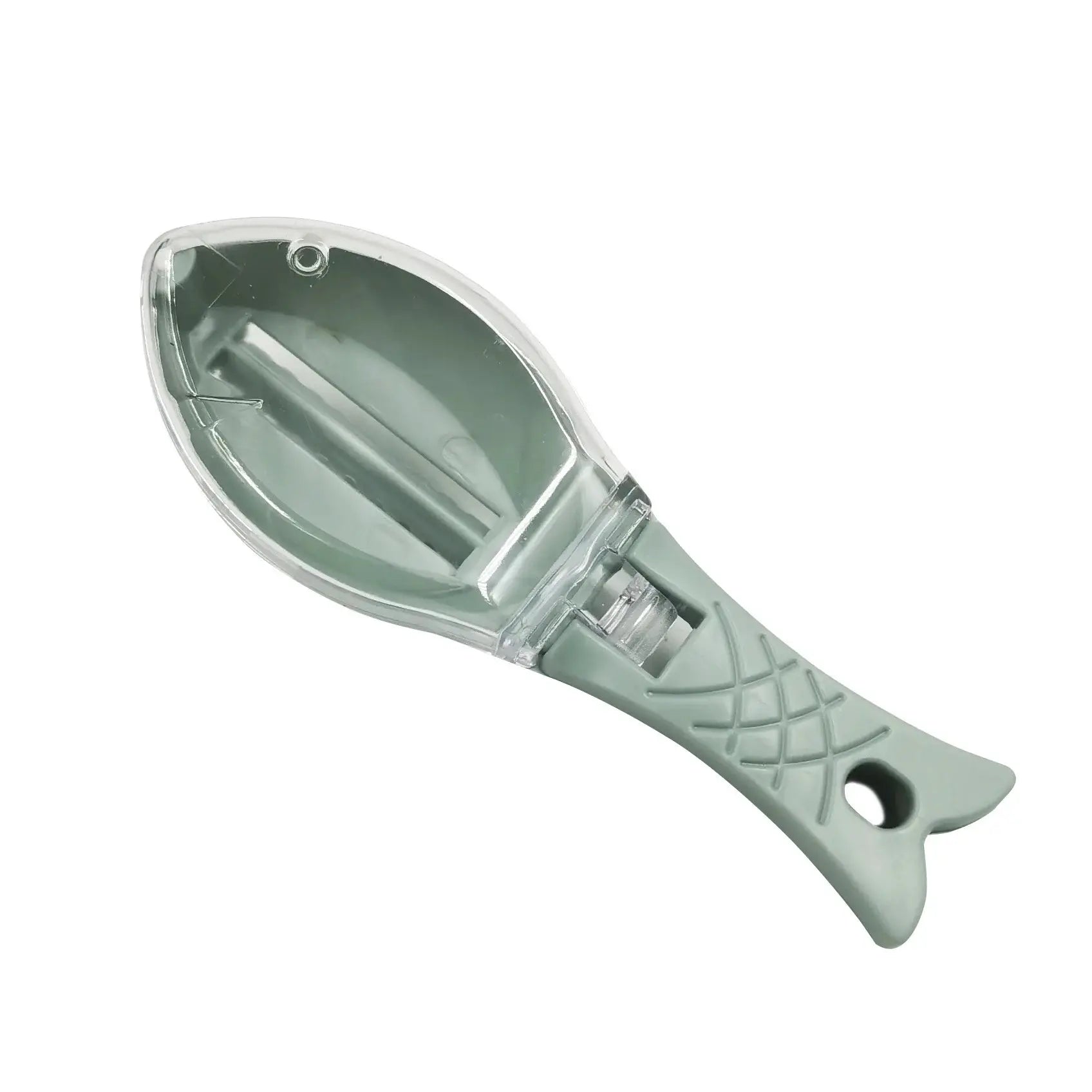 AquaEase Fish Scale Scraper With Lid Hygienic Splash Free Manual Descaling Tool With Ergonomic Handle