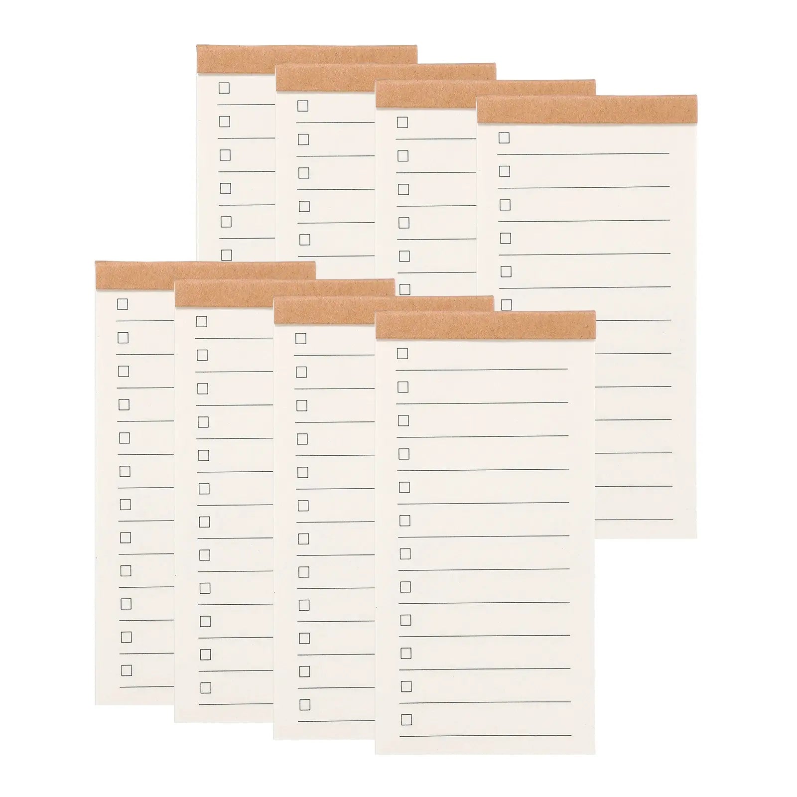 Simples Market 10 pocket-sized field-notes notepads, 50-sheet each with checkbox lines and kraft top binding