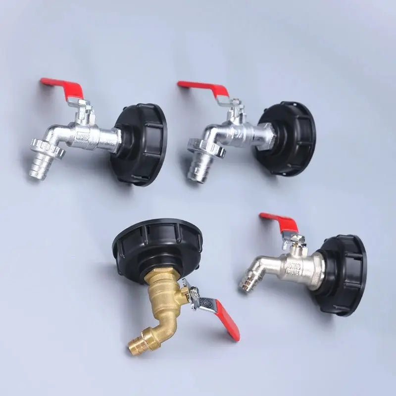 S60x6 Coarse Thread IBC Tank Tap Connector One Half Inch Three Quarter Inch Water Coupling Adapter 1000L Garden Valve