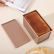 HomeBake Nonstick Toast Mold Pan With Lid Carbon Steel For Easy Release And Even Oven Baked Bread