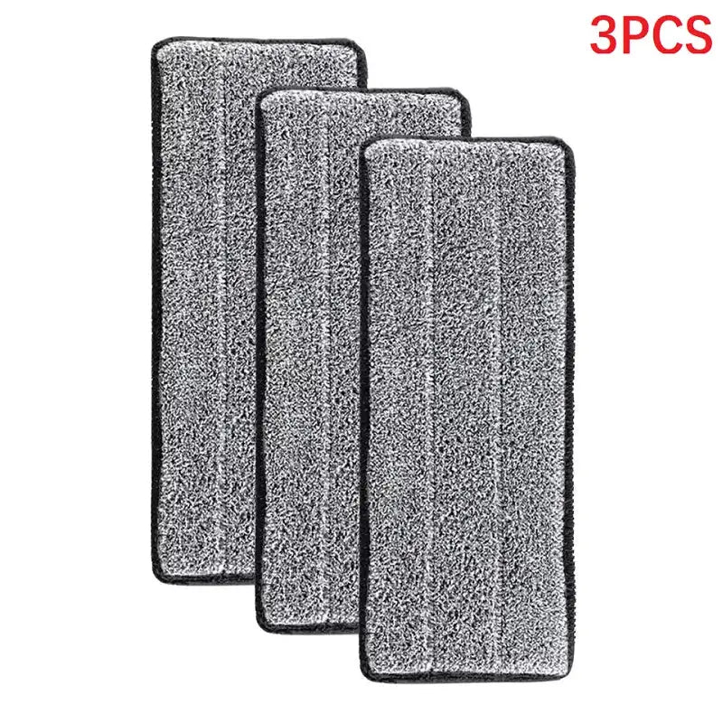Microfiber mop pads set of 3, gray reusable replacement mop heads by Simples Market