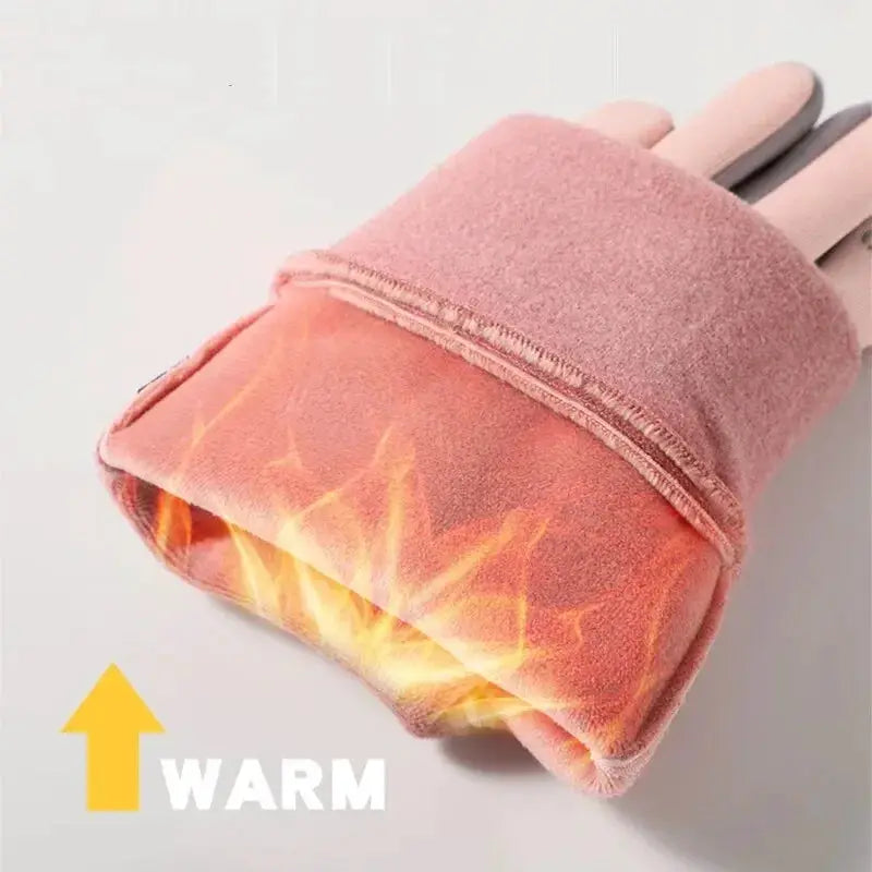 TrailGuard Womens Autumn Winter Waterproof Anti Slip Outdoor Gloves For Cycling And Hiking