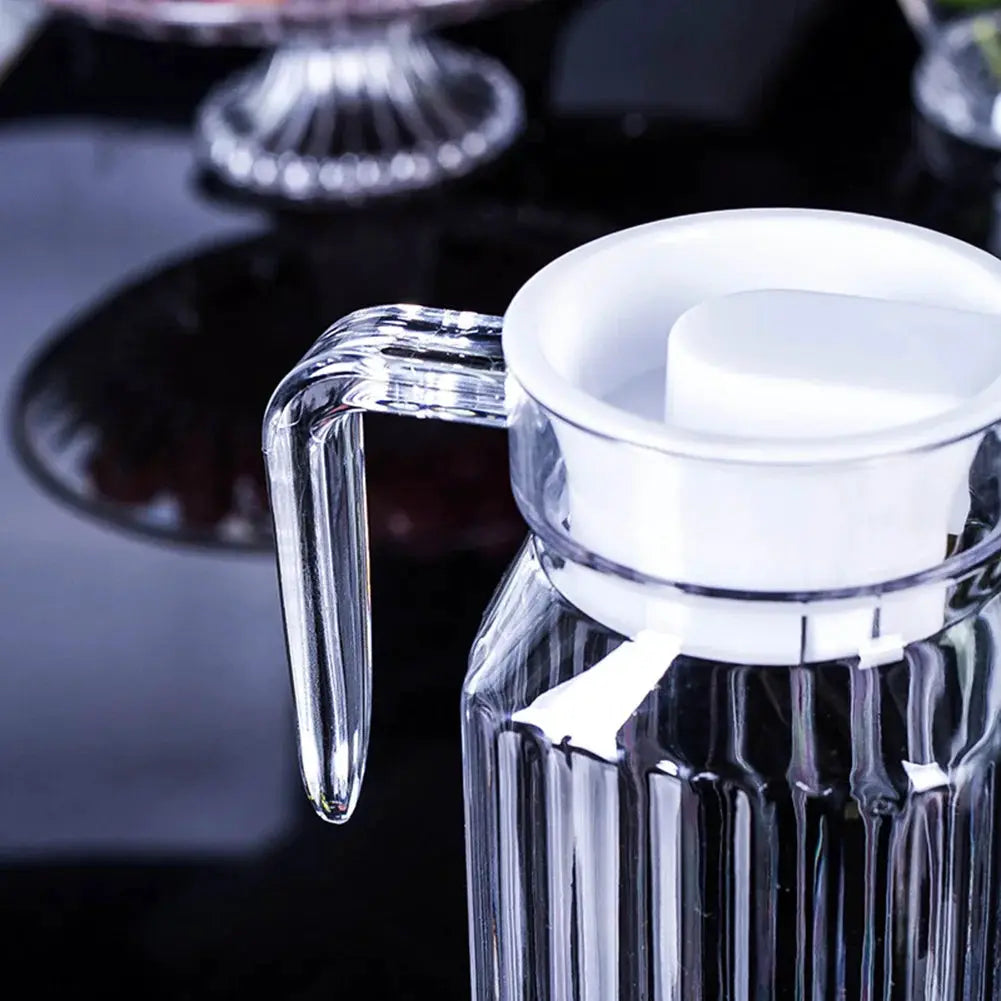 1.1L Transparent Plastic Pitcher for Juices And Drinks Storage Fridge