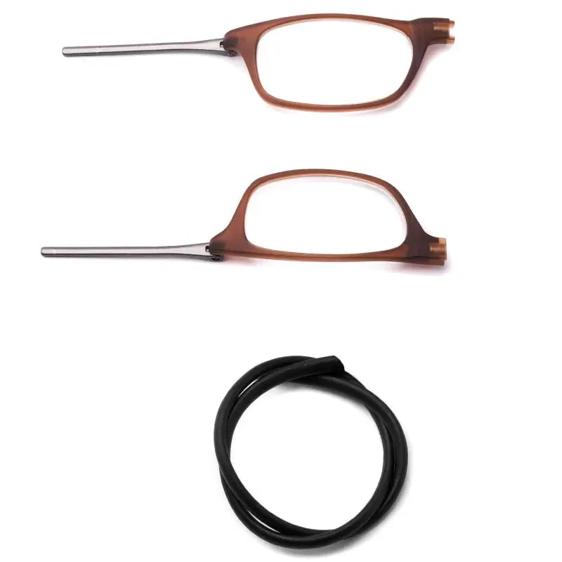 OptiFlex Portable Magnetic Reading Glasses Unisex With Adjustable Neck Lanyard And Polarized Lenses