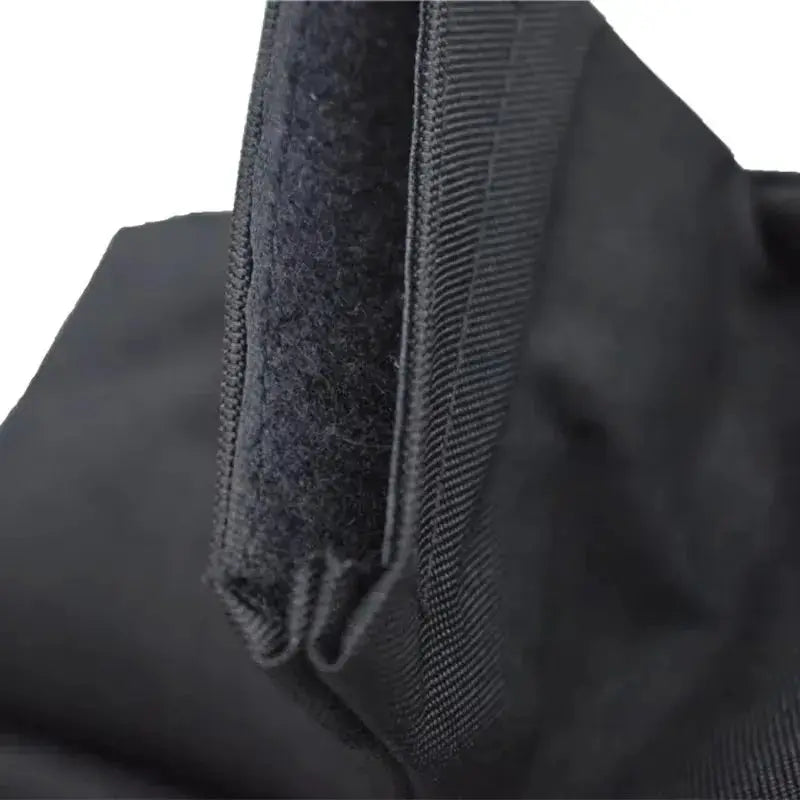 Close-up of the durable fabric and stitching of the portable shooting sandbag set, showcasing high-quality construction.