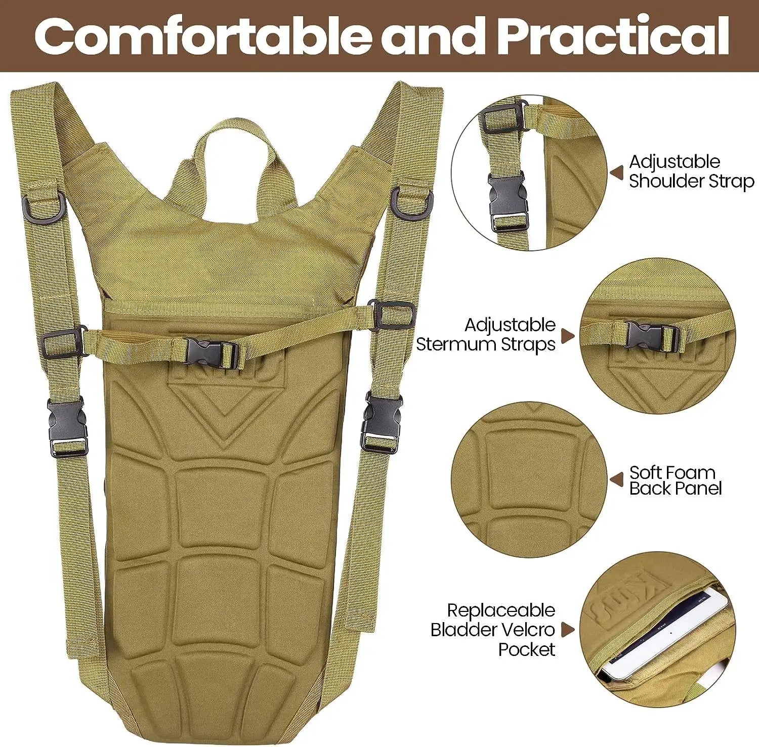 Professional Sport Hydration Backpack with 3L Bladder - Simples Market