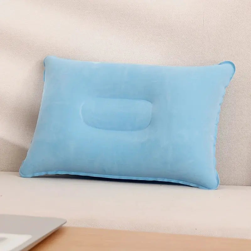 Inflatable Travel Pillow For Office Car Camping And Hiking With Ergonomic Neck And Lumbar Support