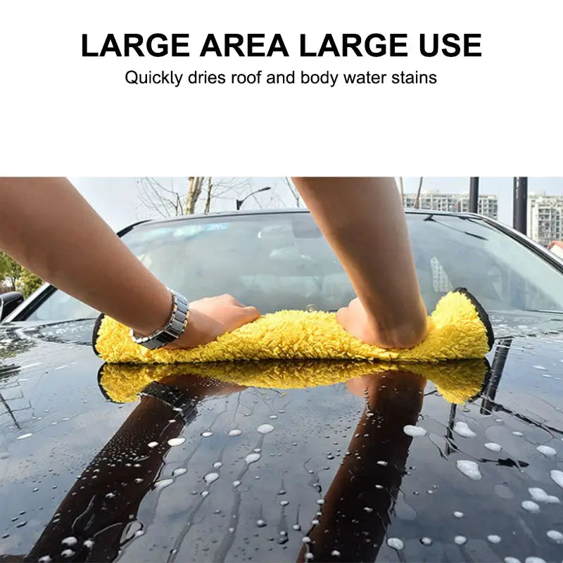 SEAMETAL microfiber car wash towel, yellow drying and detailing cloth by Simples Market