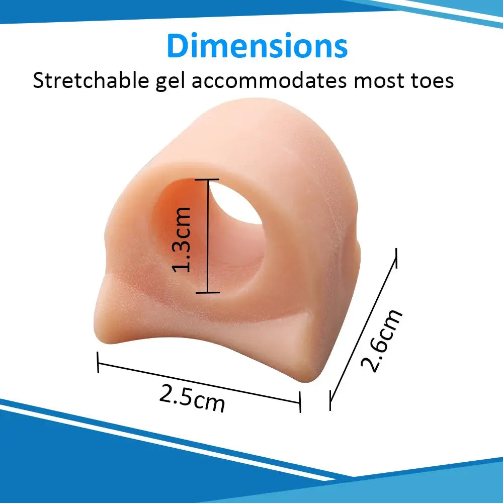 Pexmen Soft Gel Toe Separators 2 4 10 Pcs Set For Bunions Hallux Valgus Hammertoe Relief Foot Care Tool