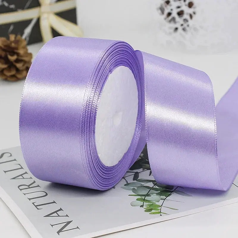 22 Meters Satin Ribbon Assorted Colors 6mm Wide 100 Percent Polyester Gift Wrap Craft Bow