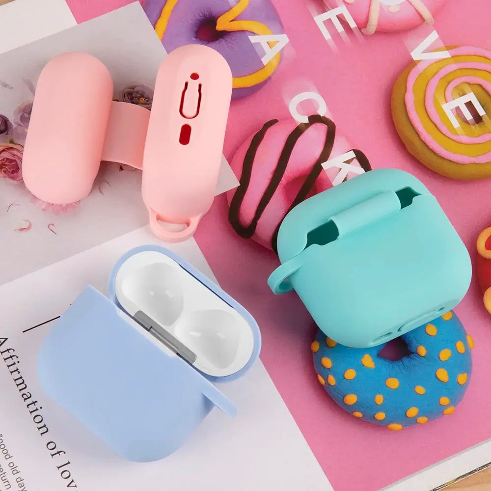 AirGuard Silicone Case For AirPods 4th Gen 2024 Wireless Headset TPU Shockproof And Scratch Resistant With Hook