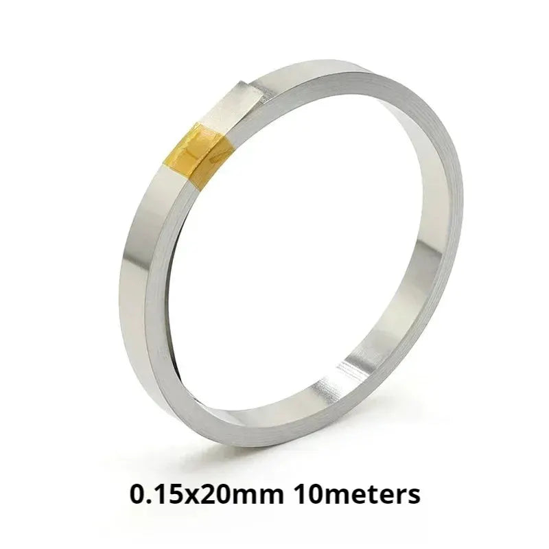 10m Roll Nickel Plated Steel Strip Connector For 18650 Li Ion Battery Spot Weld Belt 0.1mm 0.12mm 0.15mm 0.2mm