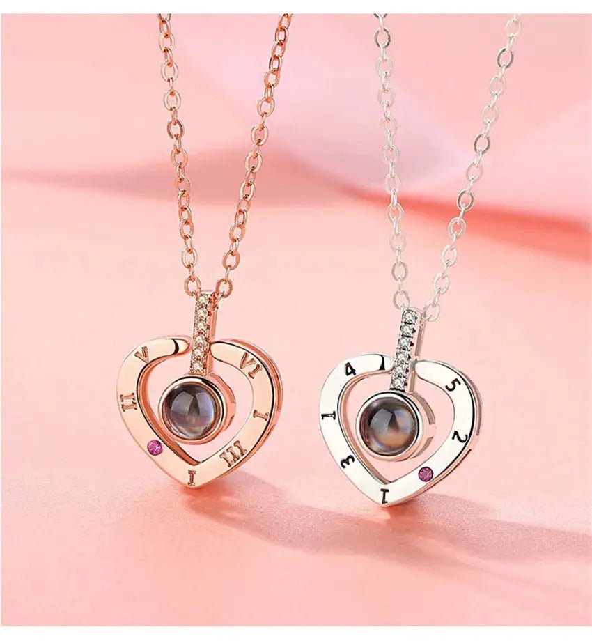Projection Necklace I Love You In 100 Languages Pendant For Girlfriend Romantic 2026 Creative Jewelry Gift - Simples Market