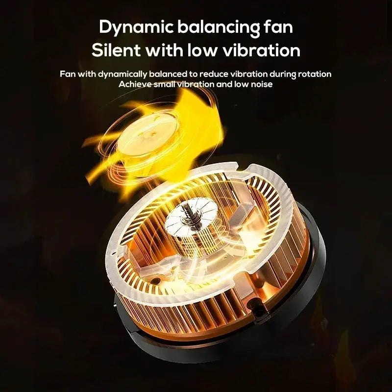 Magnetic back-clip phone cooler with copper heatsink and compact fan by Simples Market (CX08/CX07)