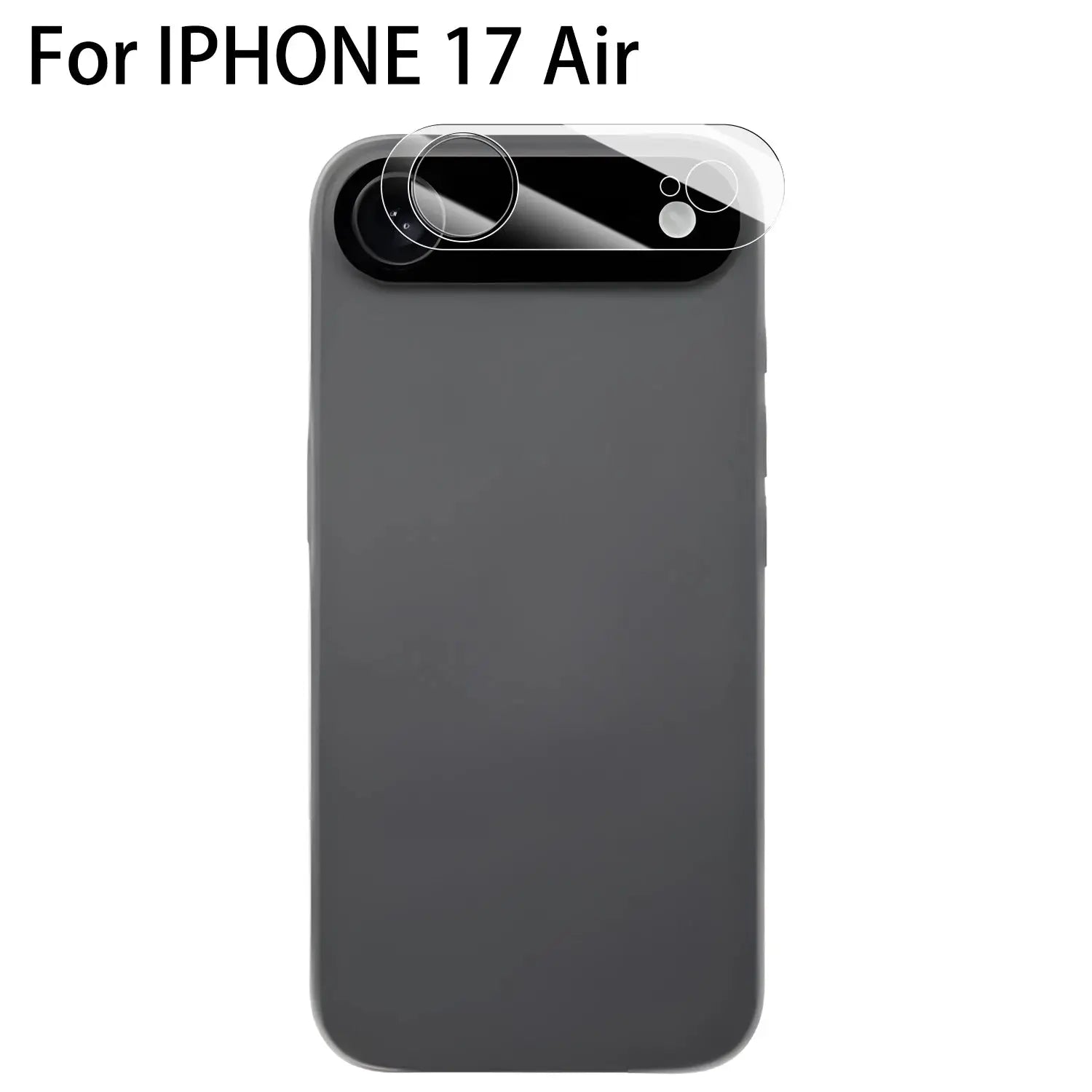 Camera lens tempered glass protector for iPhone 17 Pro Max, full-coverage, anti-scratch, clear