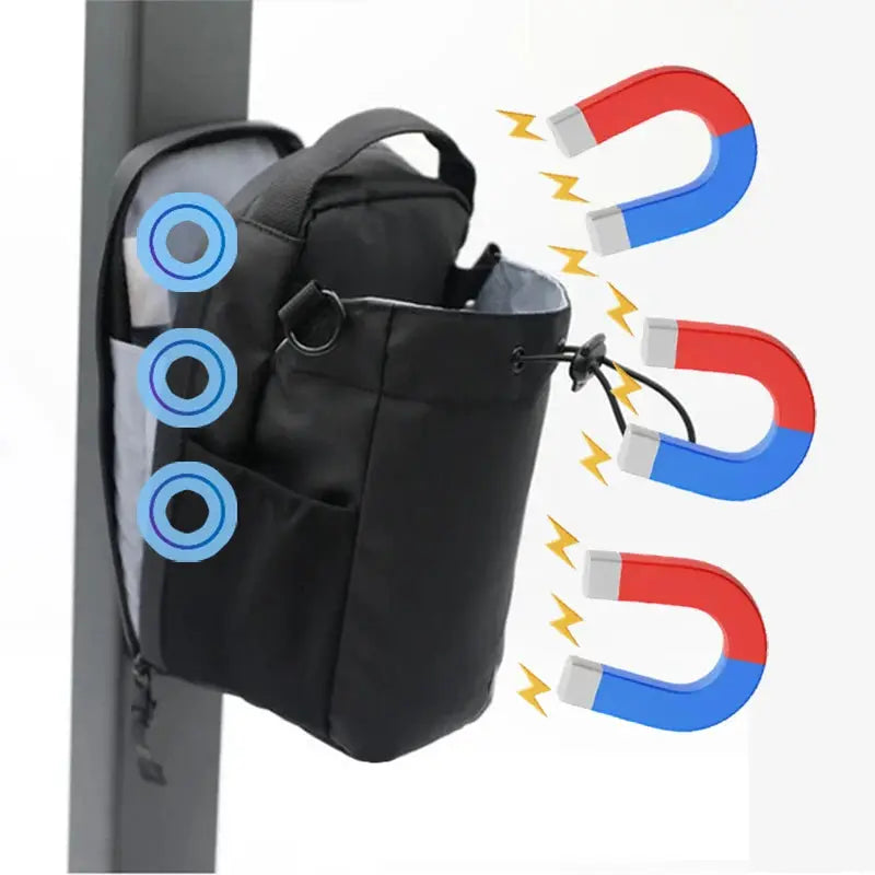 Magnetic Gym Bag With Phone Pocket And Water Bottle Pouch Organizer