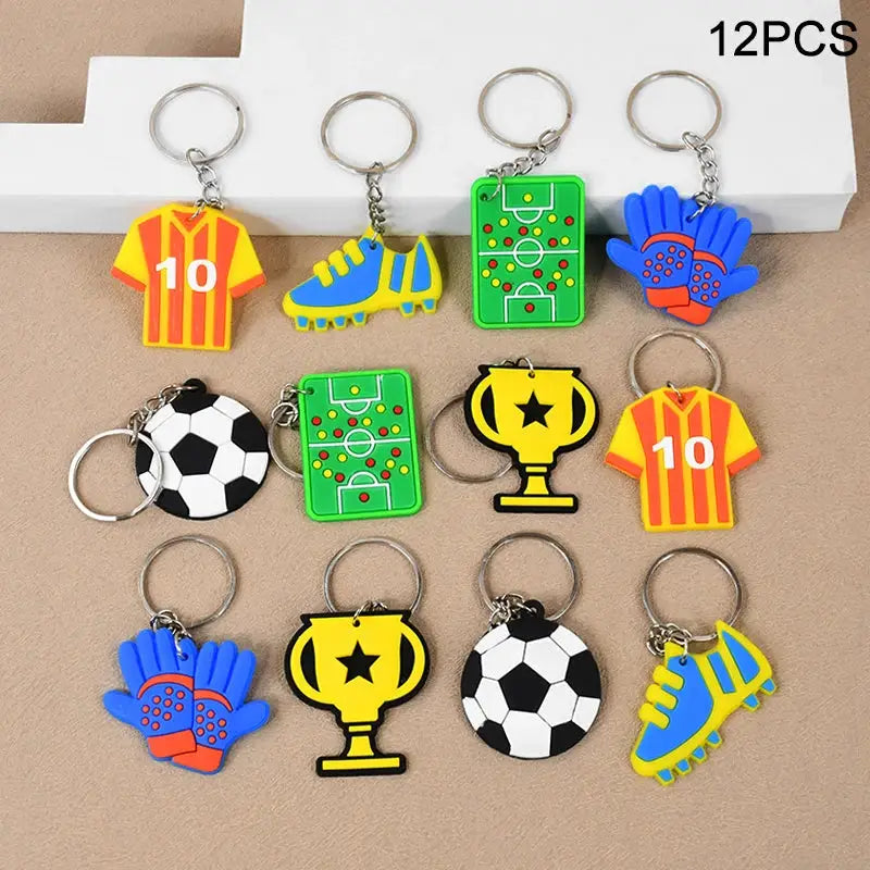Soccer Theme Party Favors Set Bracelets Keychains Pin Ball Maze Toys