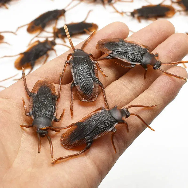 Halloween Realistic Plastic Cockroaches Toys Set Prank Decoration Props Gags For Parties Five To Fifty Pieces