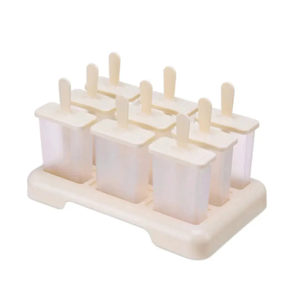 DIY Ice Cream Popsicle Mold Kit With Plastic Sticks Lolly Tray For Homemade Frozen Treats Kitchen Gadgets