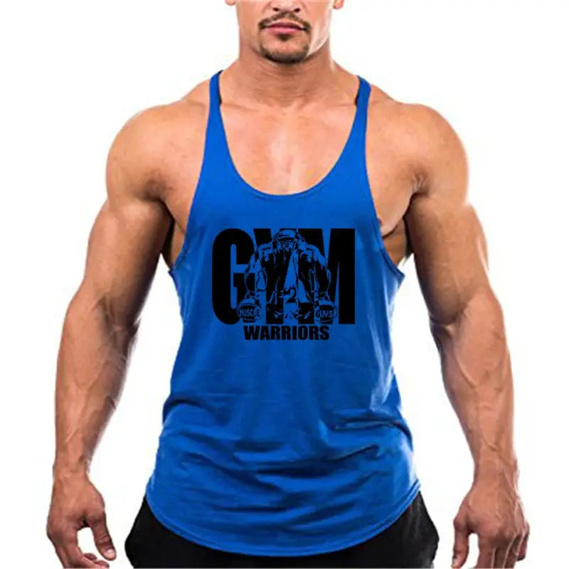 VitalPeak Gym Tank Top Y Back Sleeveless Vest Breathable Cotton Fitness Shirt For Full Range Of Motion