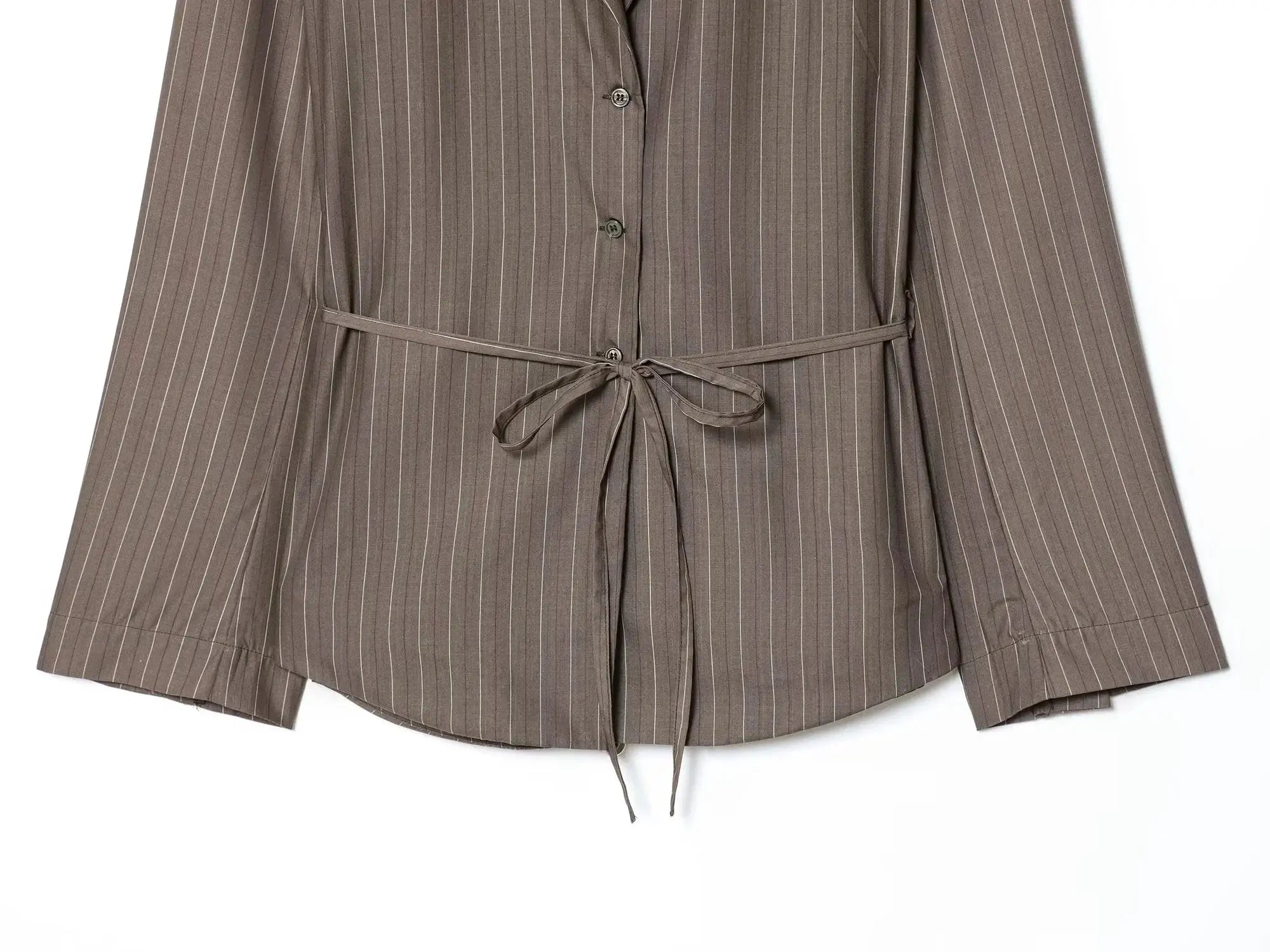 KONDALA brown blazer with waist sash, Simples Market